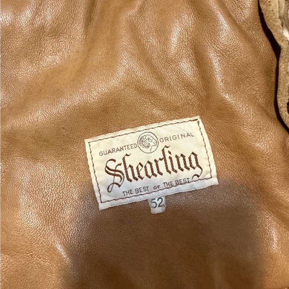 100% Genuine Lambskin Shearling Vintage Bomber Jacket - Picture 5 of 9